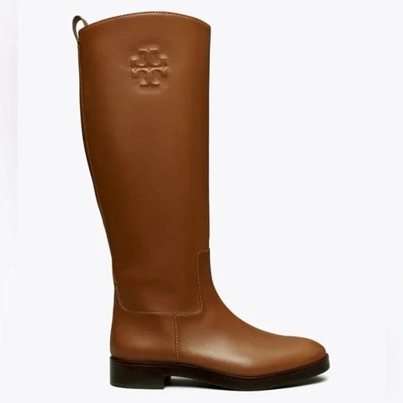 Tory Burch Women´s The Riding Boots Brown Leath - New...